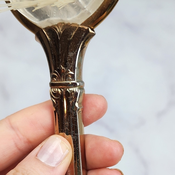 🥳SALE🥳Antique vintage gold hairbrush - Picture 11 of 12